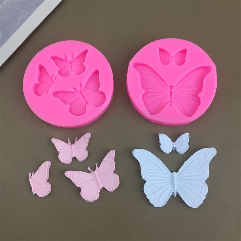 Butterfly Silicone Mold for Cake Dessert Decoration, Chocolate Fondant Silicone Mold, Resin Clay Plaster Mold