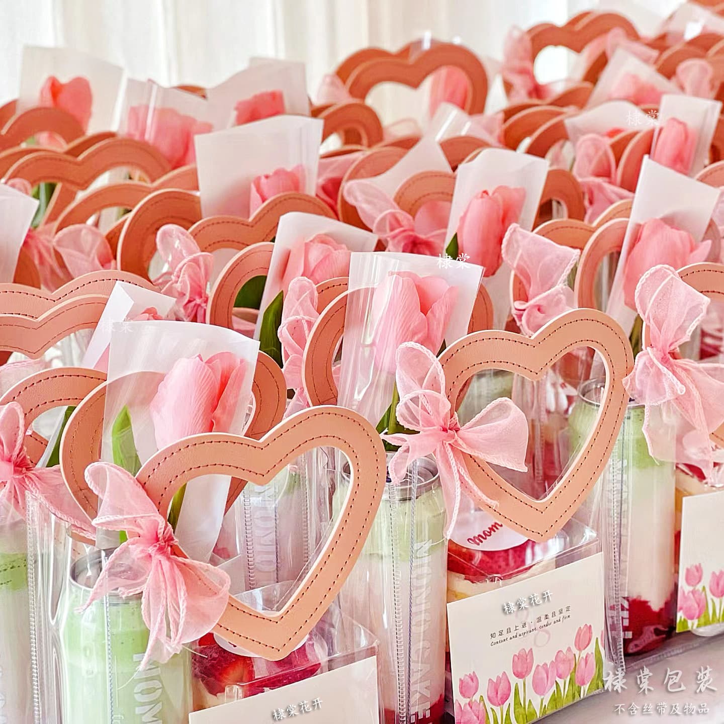 Spot pvc transparent daisy gift bag event engagement love tote bag souvenir bag custom logo