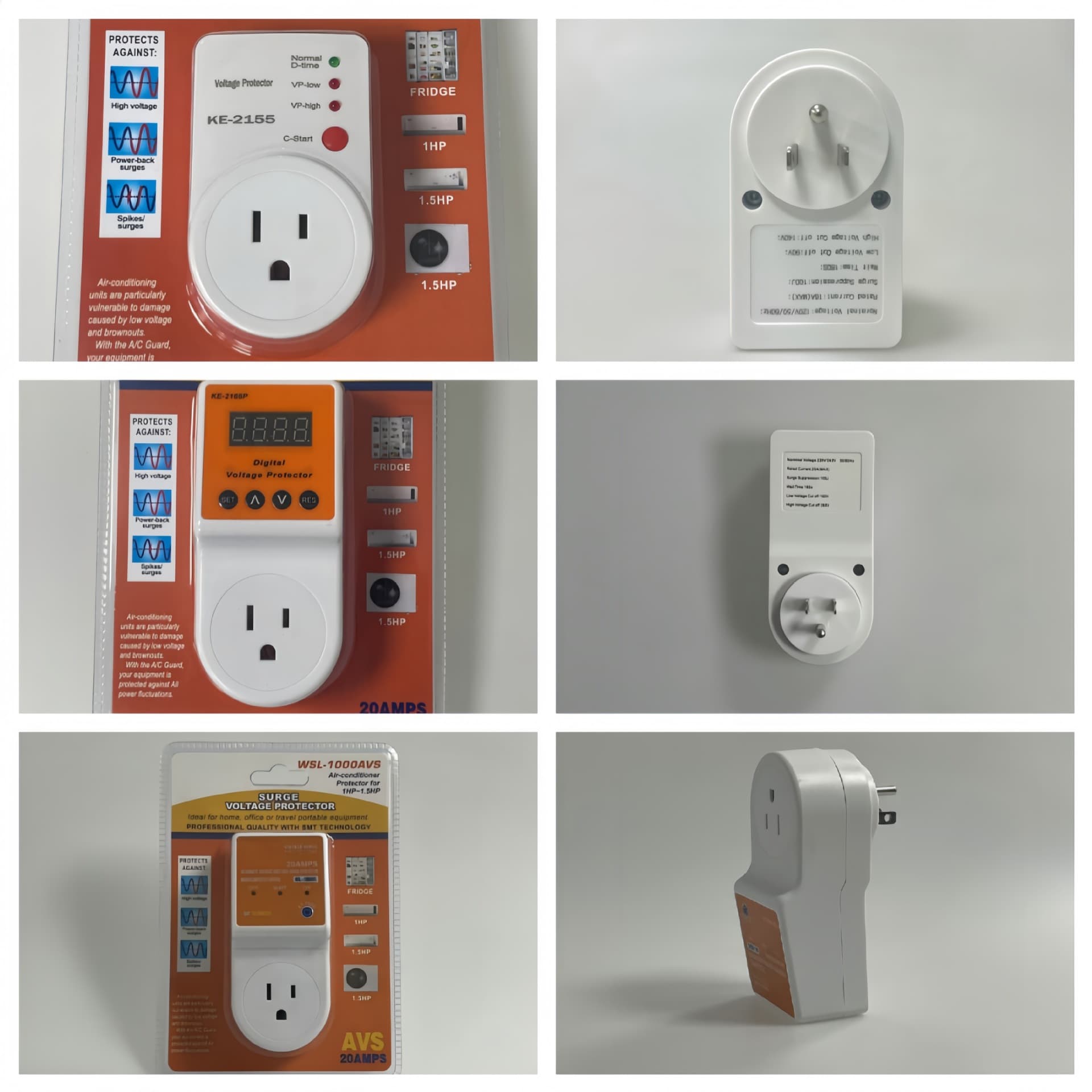 120V 220V Full Series American Voltage Protector South America Refrigerator Protection Socket 10-Year Source Factory Supply