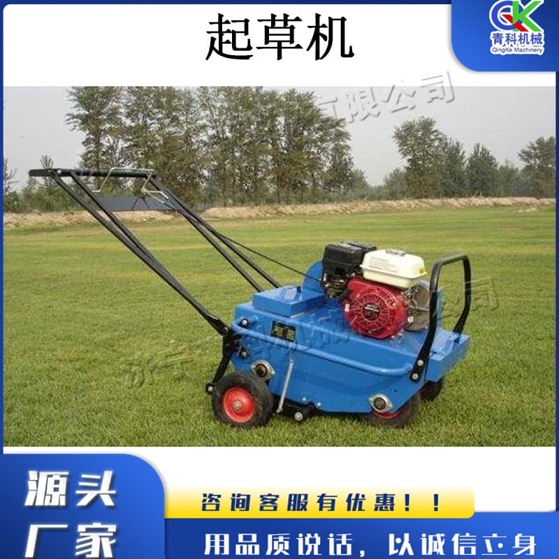 Hand-push lawn mower, gasoline-powered Manila grass mower, small artificial turf transplanter