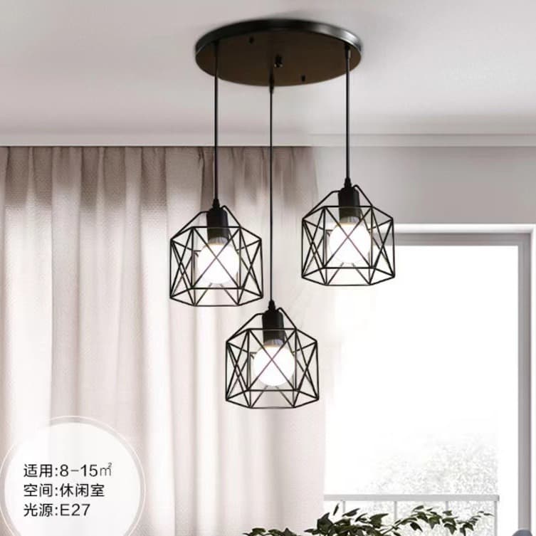 Nordic restaurant bedroom pendant light, modern minimalist industrial style, retro creative personality bar hallway bedside small luxury