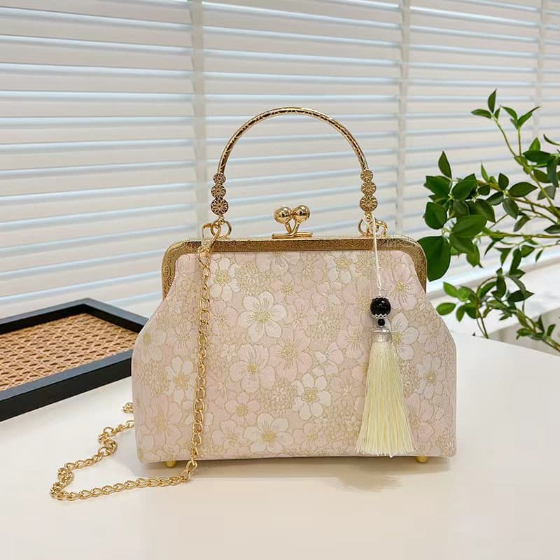 Evening Bag New Chinese Style Cheongsam Clasp Bag Live Stream Women's Handheld Crossbody Bag Cross-border Bag Runway Bag