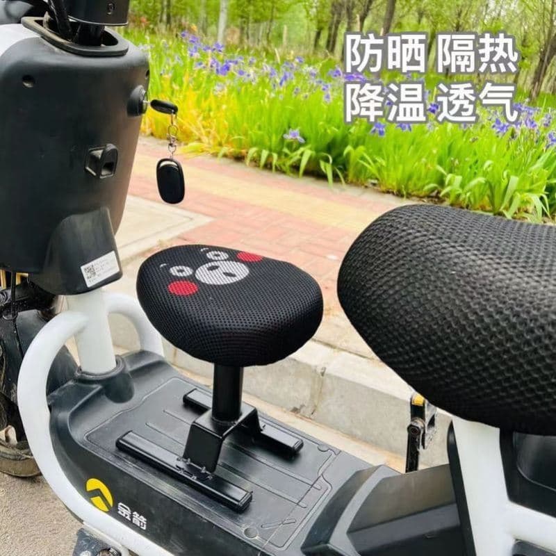 Electric vehicle child seat, front-mounted, large children's riding seat, simple scooter stool, children's seat