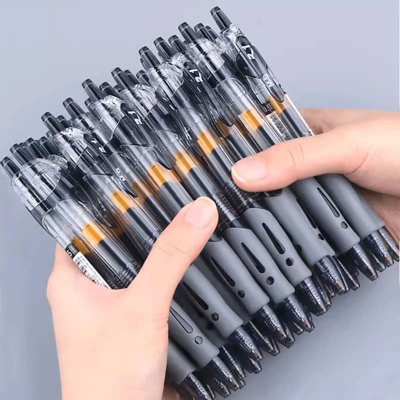 Click Gel Ink Pen GP1008 Carbon Black Gel Pen Office Signing Pen Ballpoint Pen Bullet Tip Ballpoint Pen
