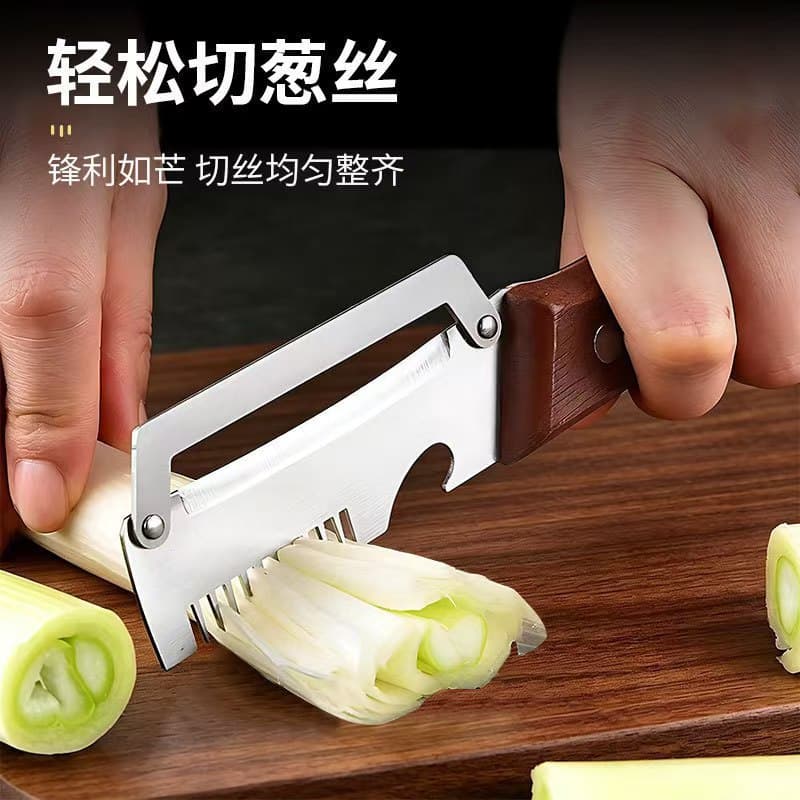 Multifunctional Peeler and Scallion Shredder Stainless Steel Peeler Scallion Tool Kitchen Fruit Peeler Melon Peeler Sugarcane Knife