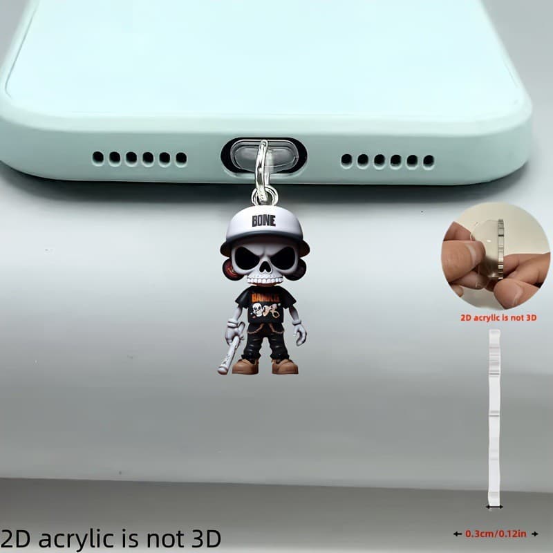 2025 New Cross-Border Phone Dust Plug Charging Port Dust Cap Bear Dust Plug, Various Styles