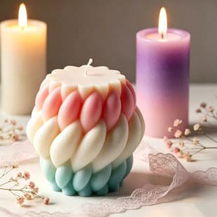 Cross-border Rotating Raindrop Spiral Scented Candle Silicone Mold Home Atmosphere Decorative Shape Craft Soap Mold