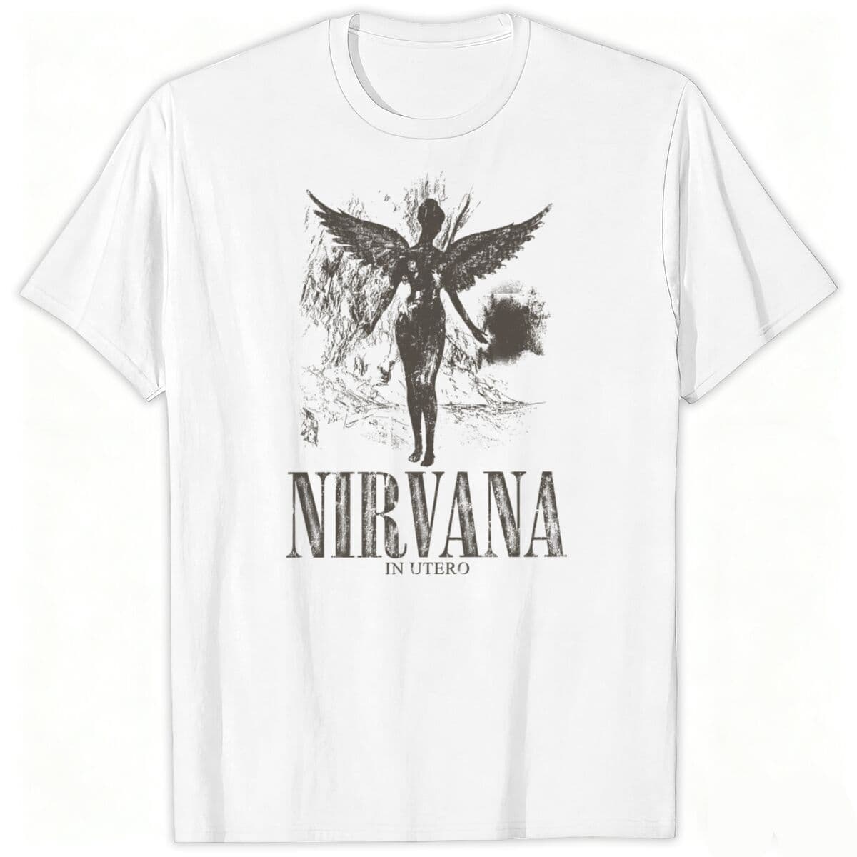 Adult Short Sleeve 90s Grunge Music Vintage Style Graphic