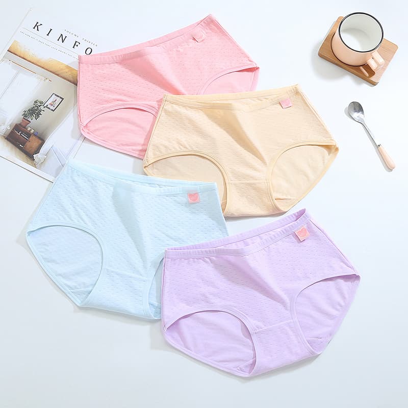 Women's Cotton Triangle Panties, Mid-rise Breathable Plus Size Shorts, Women's Underwear Wholesale