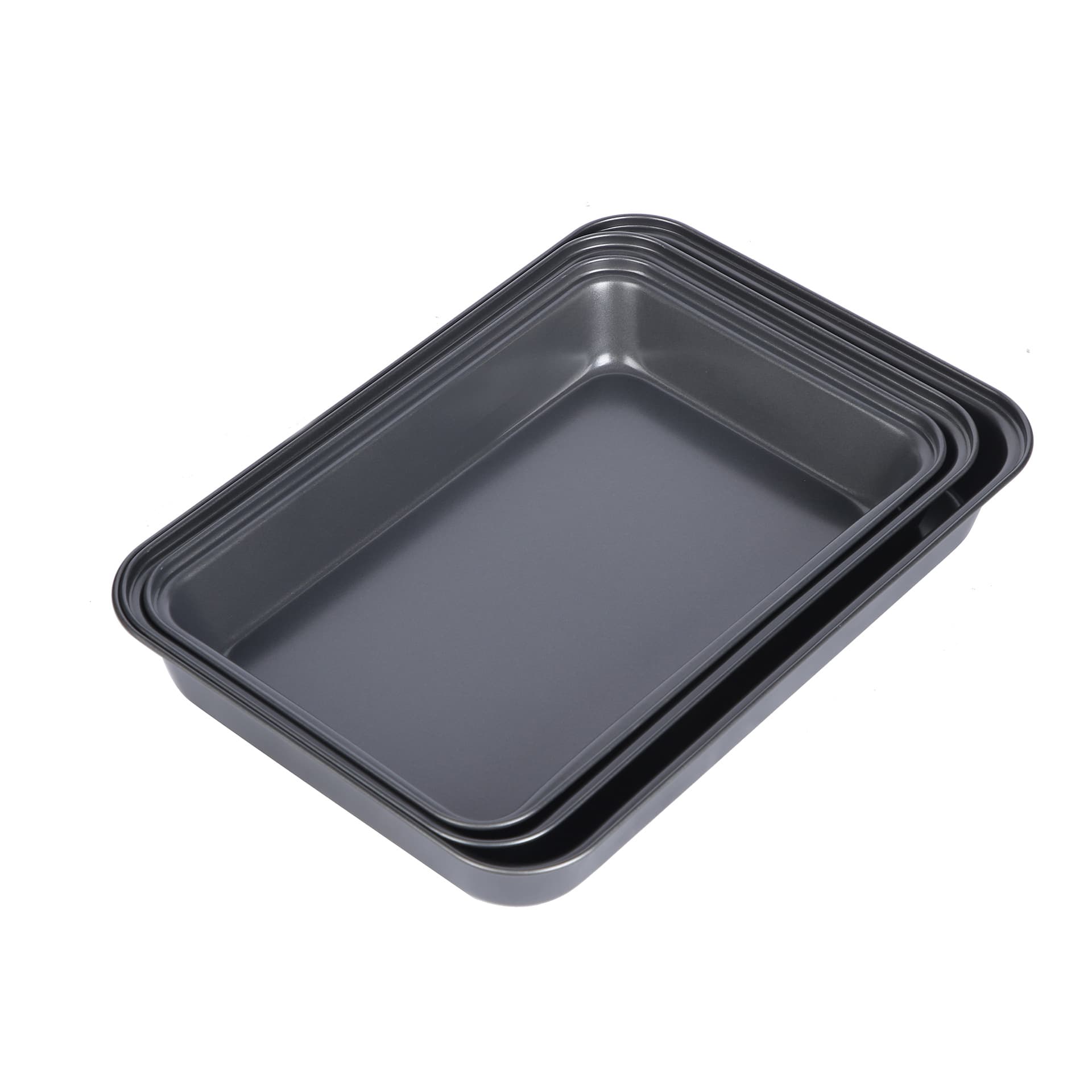 Thickened and Deepened Multi-Size Square Baking Pan, Commercial Non-Stick Carbon Steel Cake Pan, Multi-Functional Baking Tool for Home Use