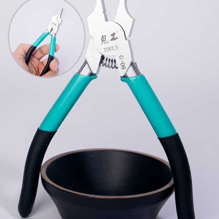 Electronic flat-nose pliers, 5-inch mini flat-nose toothless electronic pliers, jewelry pliers, flat-nose pliers