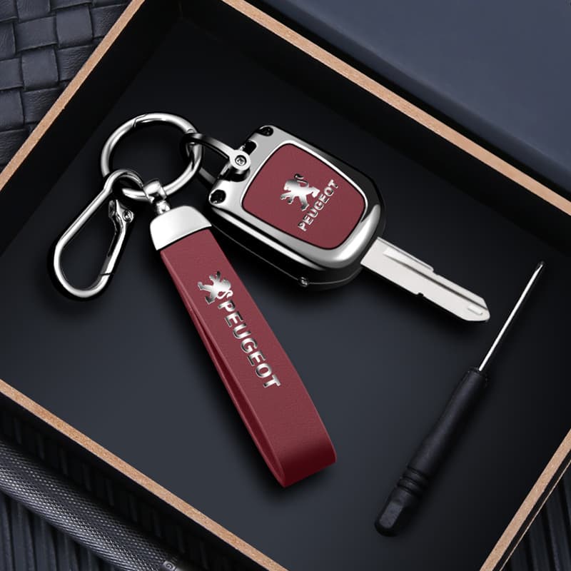Peugeot 206 Key Case Cover Imported Dongfeng Peugeot Straight 207 307 Protective Shell Buckle Interior Modification