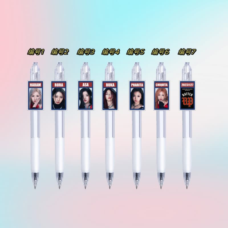 Korean New Girl Group BABYMONSTER Style Merchandise Jung Ah-hyun Lee Chae-ryun Neutral Pen Signature Pen 26