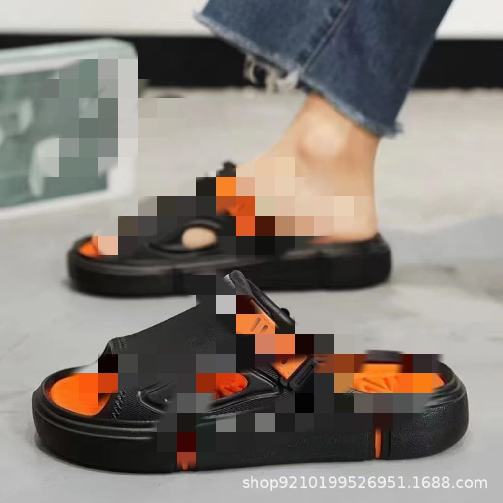 2024 Men's Sandals Summer Slippers Sports Outdoor Driving Trendy Anti-Slip Casual Sandals Two-Way Beach Sandals