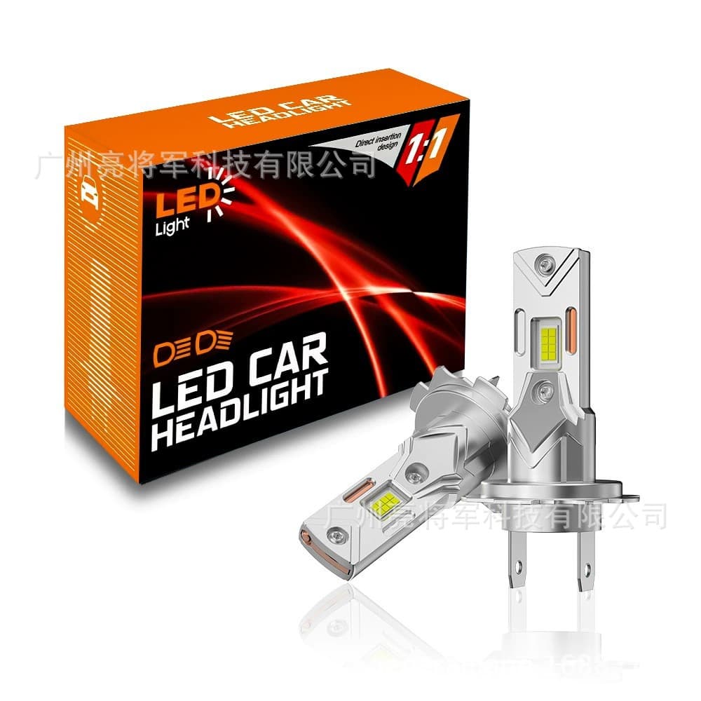 Car LED Headlight Bulbs H7 H11 H4 Plug-and-Play 1.1 LED Front Fog Light 9005 H1 Integrated Conversion