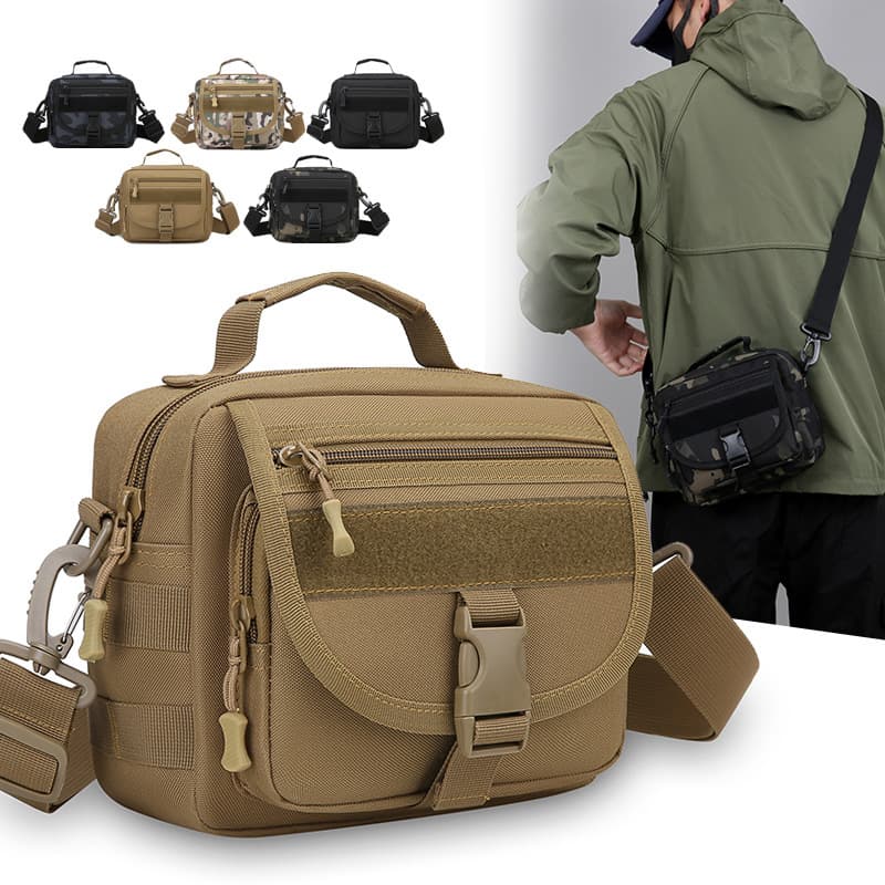 Camouflage Sports Chest Bag 2025 New Multi-Functional Outdoor Crossbody Bag Trendy Fashionable Textured Camouflage Commuter Shoulder Bag