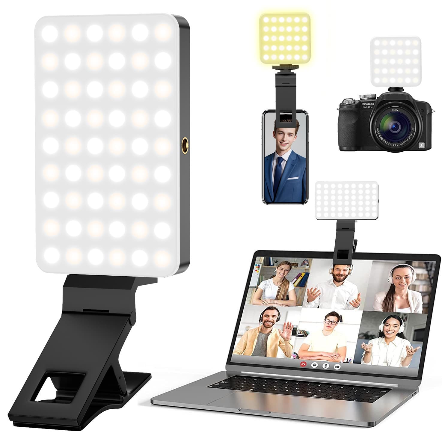 Amazon bestseller fill light, video conference light, phone live streaming pocket fill light, camera light mini rechargeable light