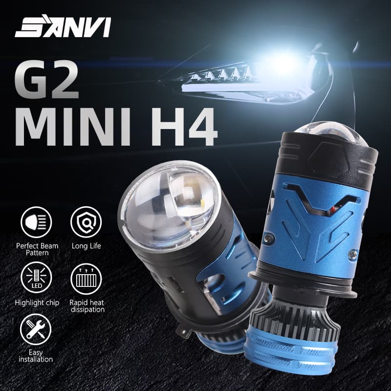 Three for the car lights SANVI new G2 high-power 70W super bright H4 LED lights for cars and motorcycles