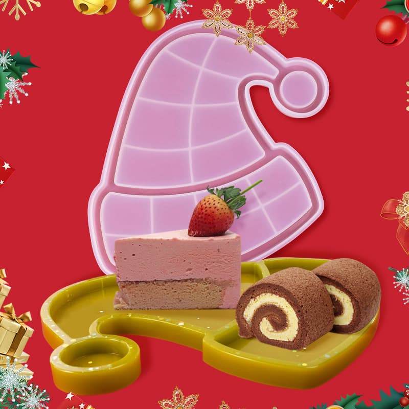 Christmas Hat Silicone Mold Crystal Dropping Resin Cake Decorating Tool Irregular Shape Baking Molds for DIY Crafts