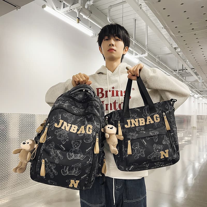 2025 New Backpack for Middle School, High School, and College Students, Printed Large Capacity Backpack, Fashion Casual Shoulder Bag Wholesale