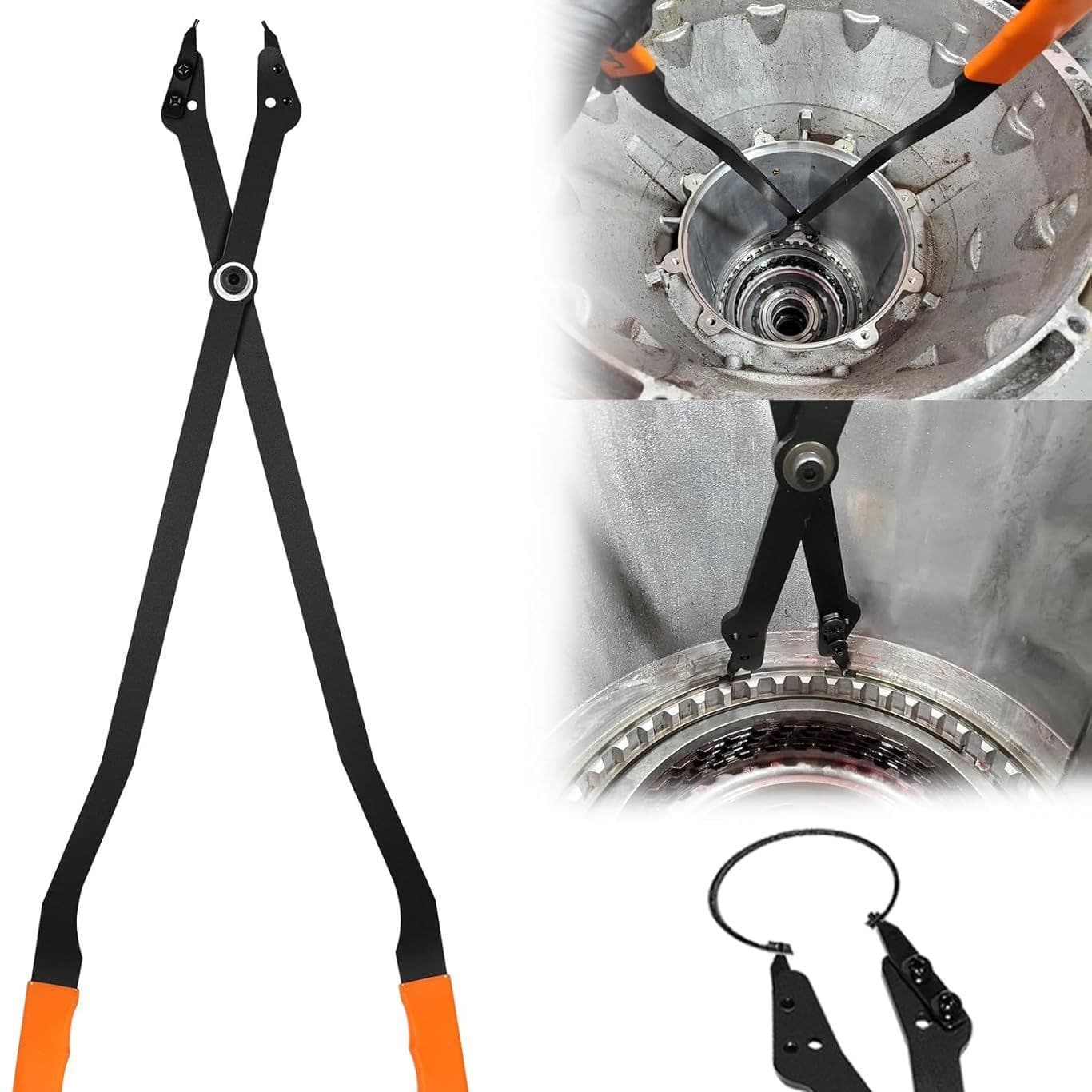 26" Internal Snap Ring Pliers, Heavy Duty Retaining Ring Removal Pliers