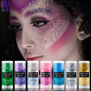 Cross-border Hot Selling Face Glitter Fine Sparkle Stick Dance Party Performance Body Collarbone Gel Glitter Highlighter Shiny Stick