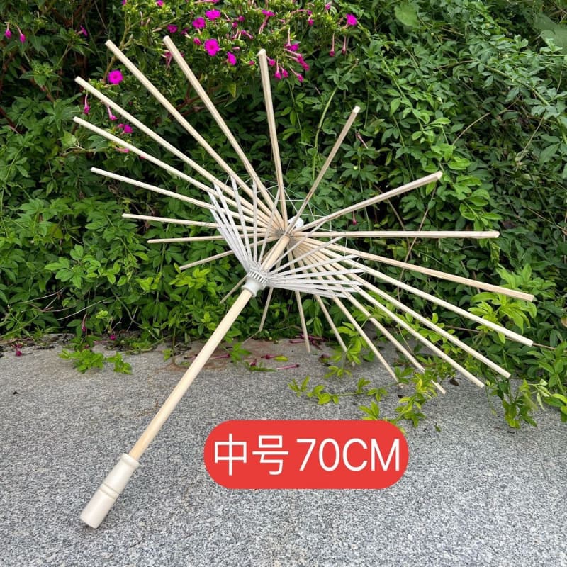 Umbrella skeleton empty frame kindergarten kindergarten weaving handmade umbrella stand umbrella accessories Chinese style photo taking
