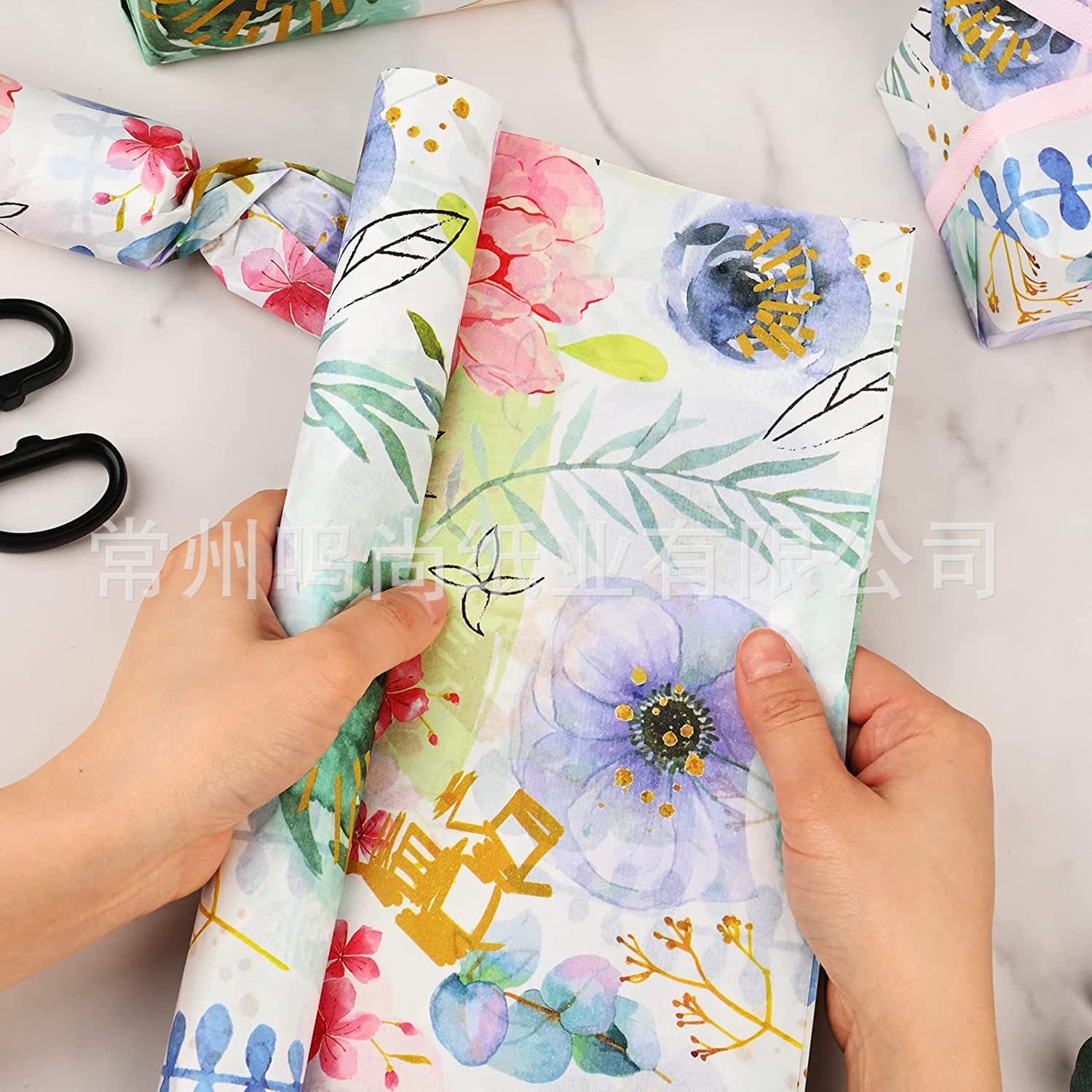 Patterned Tissue Paper 17g 22g 30g 35g, Small Batch Printed Tissue Paper Customization