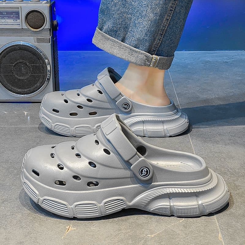 Men's Clog Sandals, Slide Sandals, Beach Shoes, Home Slippers, Women's Closed-Toe Sandals