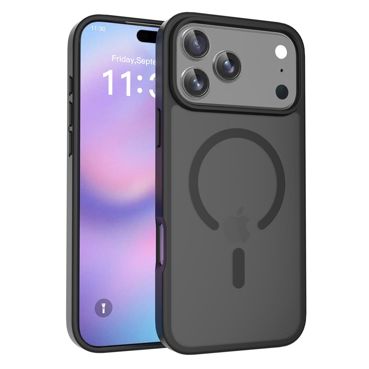 Compatible with New iPhone 17 Pro Max Case Apple 17 Air Silver Shield Skin-Feel Magnetic Anti-Drop Protective Cover
