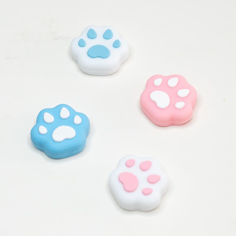 Switch Joystick Caps Nintendo Silicone Cat Paw Joystick Covers NS Lite Protective Covers Joystick Protective Caps Irregular Shape