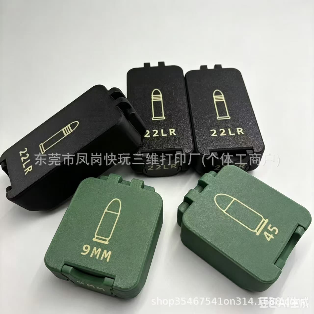 3D Printed Ammo Storage Box Micro .22LR Ammo Box Mini Case MiniAmmo Storage Boxes