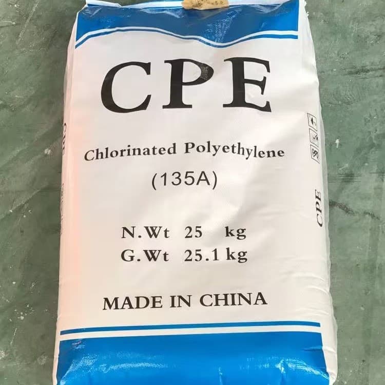 CPE135A Chlorinated Polyethylene High Toughness Rubber Additive Plastic Pipe CPE135B Oil Resistance Modification High Toughness