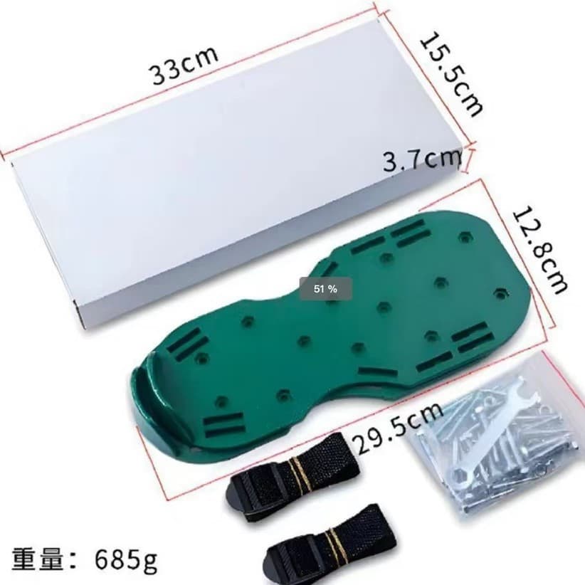 New Floor Paint Spike Shoes Epoxy Self-Leveling Spike Shoes Anti-Slip Spike Shoes Garden Lawn Soil Loosening Shoes Soil Loosening Grass Spike Shoes
