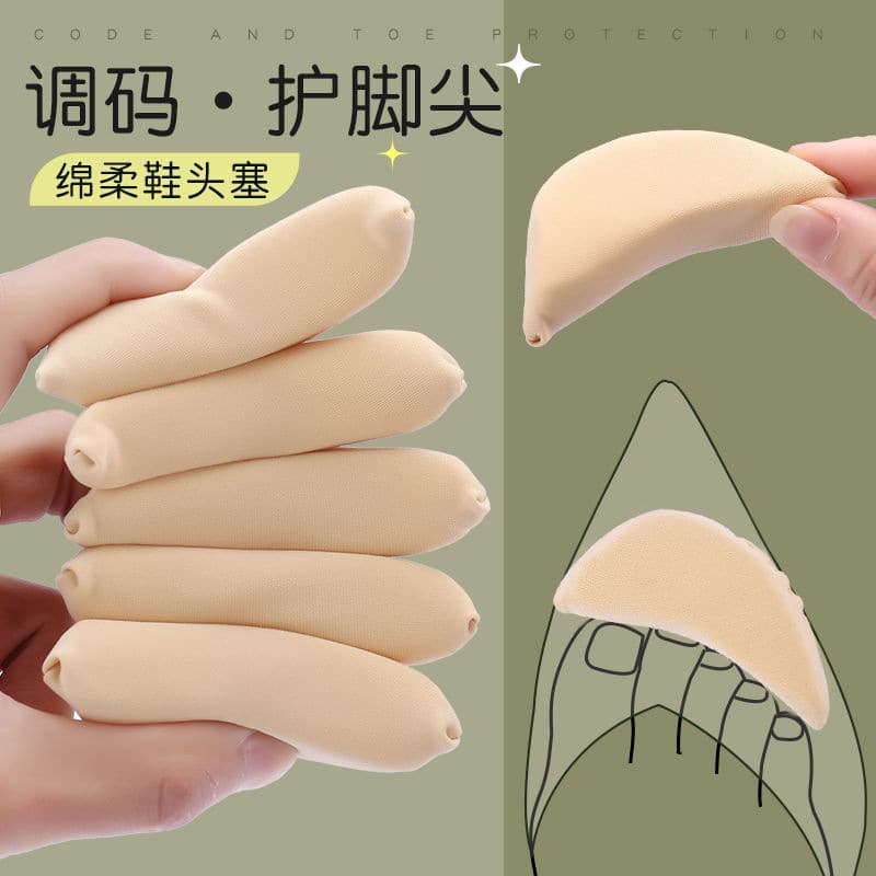 High Heel Toe Filler for Shoe Size Reduction, One-Size Adjustable Toe Pad, Half-Size Insole Wholesale