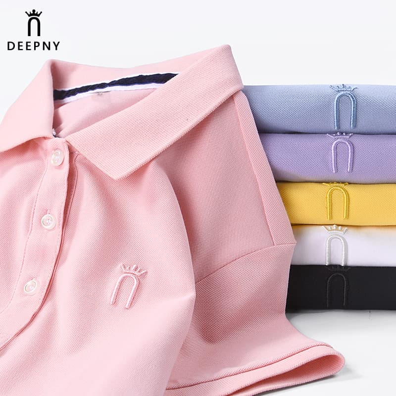 Cross-border Summer Polo Shirt Women Short Sleeve Women Slim Fit Corporate Uniform Workwear 2026 New Business T-Shirt