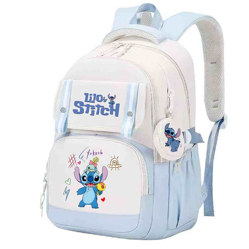 Lilo & Stitch Anime Backpack Ins Style Korean Harajuku School Junior High Student Double Shoulder Bag Trendy
