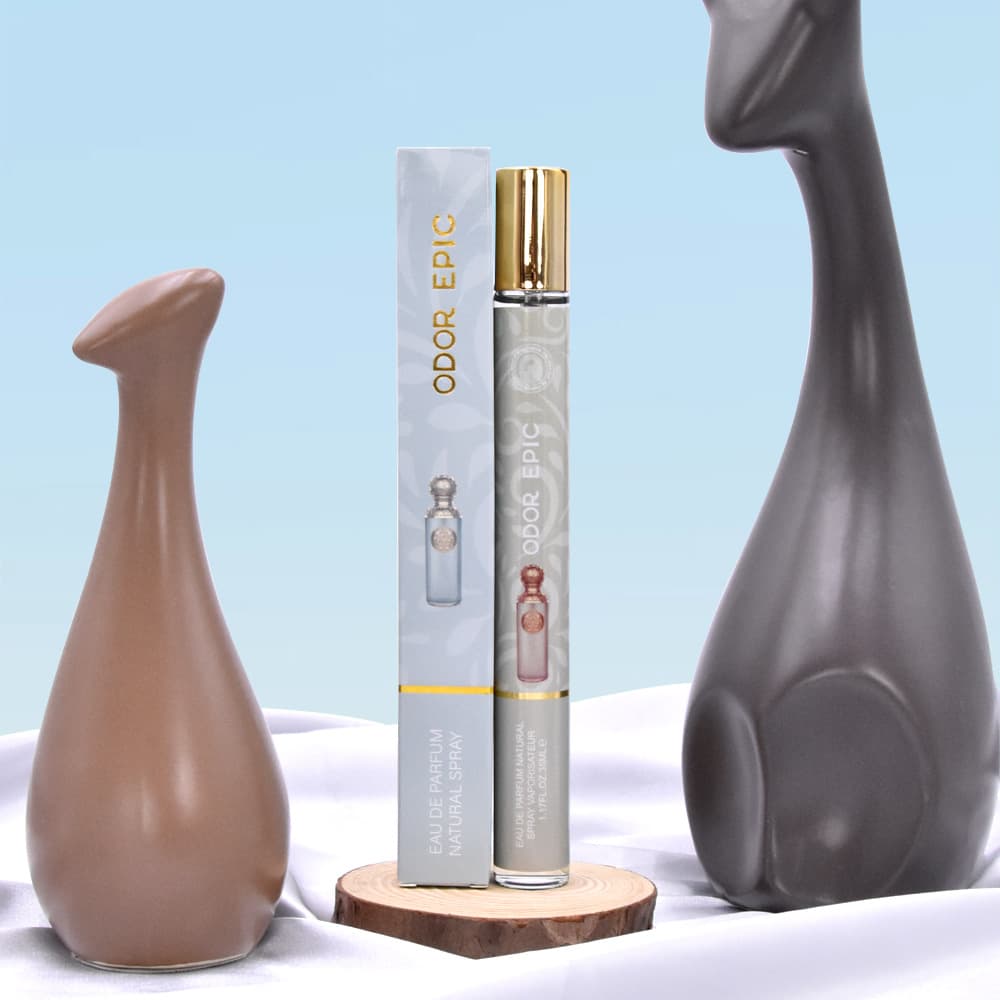 35ml mini perfume with fresh scents, 18 different fragrances, long-lasting aroma, wholesale for export from Dubai and Arabia.