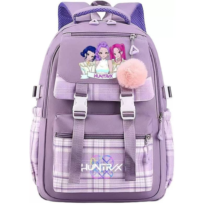 Cross-border new kpop witch hunter group printed school bag Korean version junior high school large capacity student casual backpack
