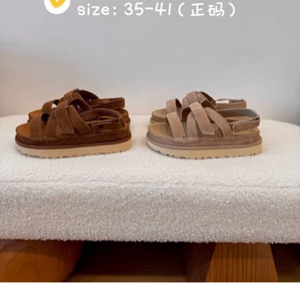 26 Spring/Summer New Suede Leather Vamp Venus Grimm Sandals with Adjustable Hook-and-Loop Closure for Breathability