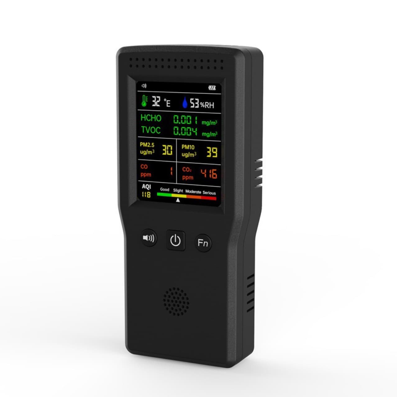 Handheld High-Precision Gas Detector Formaldehyde Air Quality Monitor PM2.5 New 9-in-1 Air Quality Meter