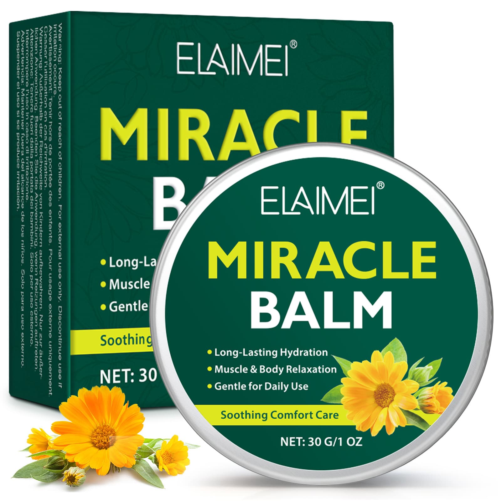 Cross-border ELAIMEI Miracle Massage Cream for Relieving Leg Fatigue, Daily Body Care Moisturizing Massage Cream 30g