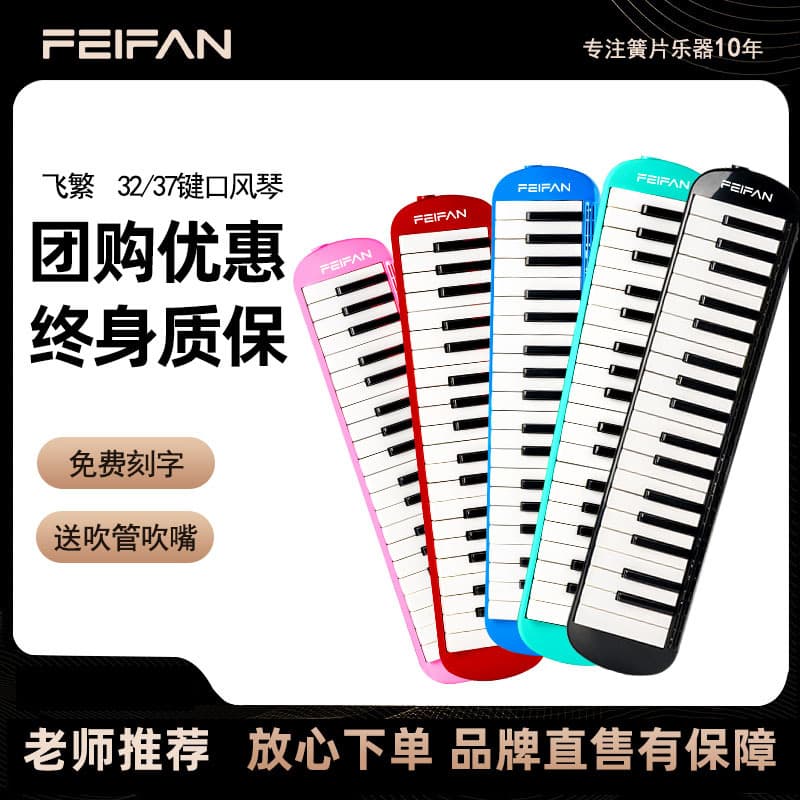FEIFAN 37-key Melodica for Students Classroom Beginners Adult Performance Wind Instrument Manufacturer Wholesale