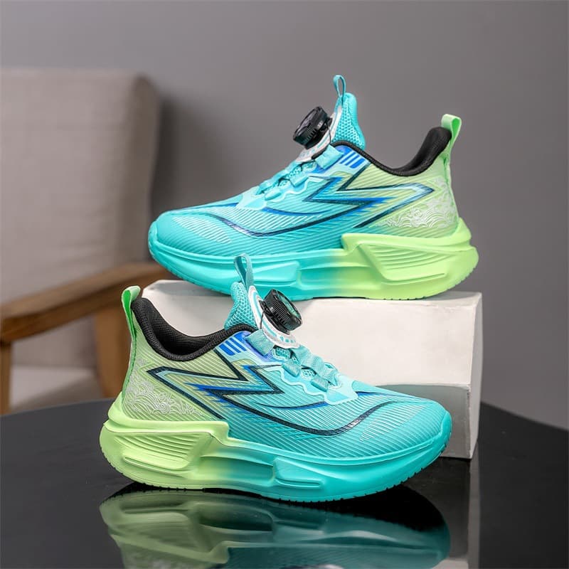 Boys' Mesh Breathable Running Shoes 2026 New Summer Single Mesh Soft Sole Twist Lock Children's Sports Shoes