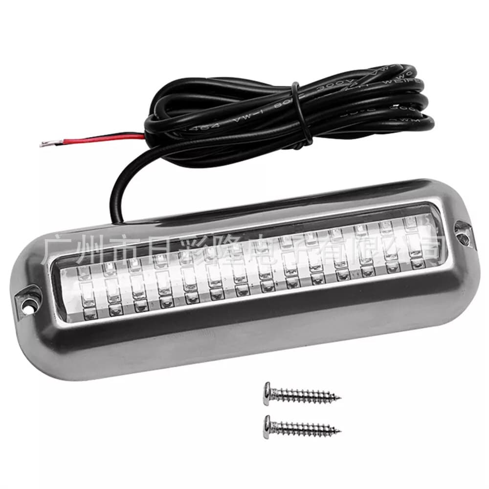 Boat Light Yacht Light 27LED Underwater Light 10-30V Waterproof 42LED High Brightness Stainless Steel Boat Submersible Diving Light