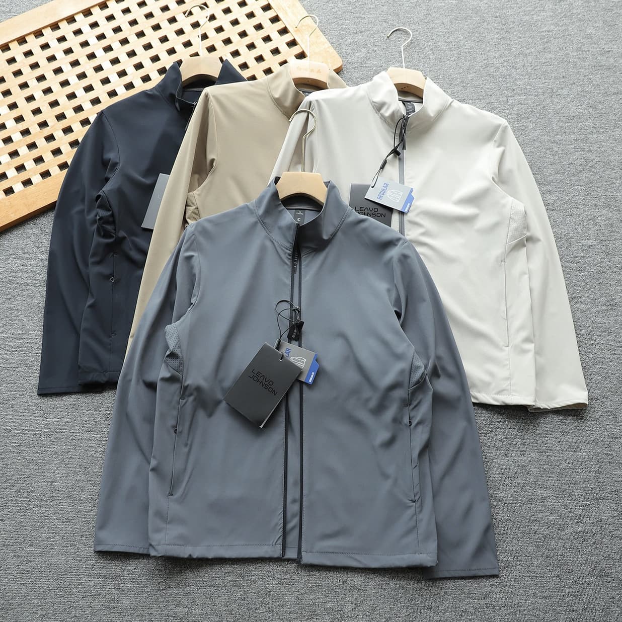 Awesome stuff! Italian luxury Leavo Johnson laser hole breathable UPF50+ sun protection light jacket for men