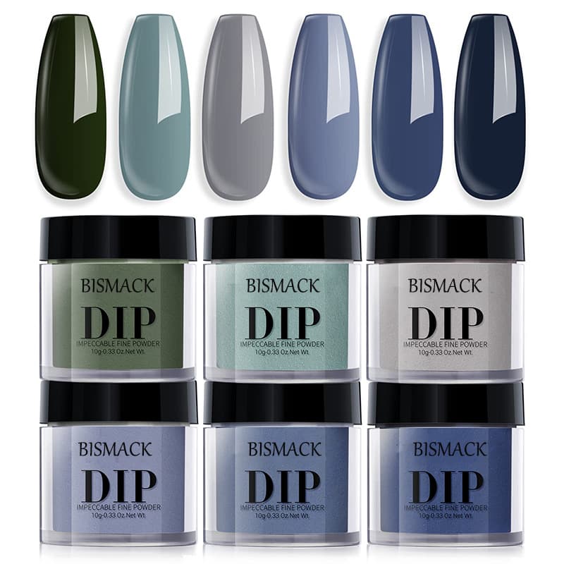 Cross-border manicure 6-color dipping powder set DIP Dipping powder set