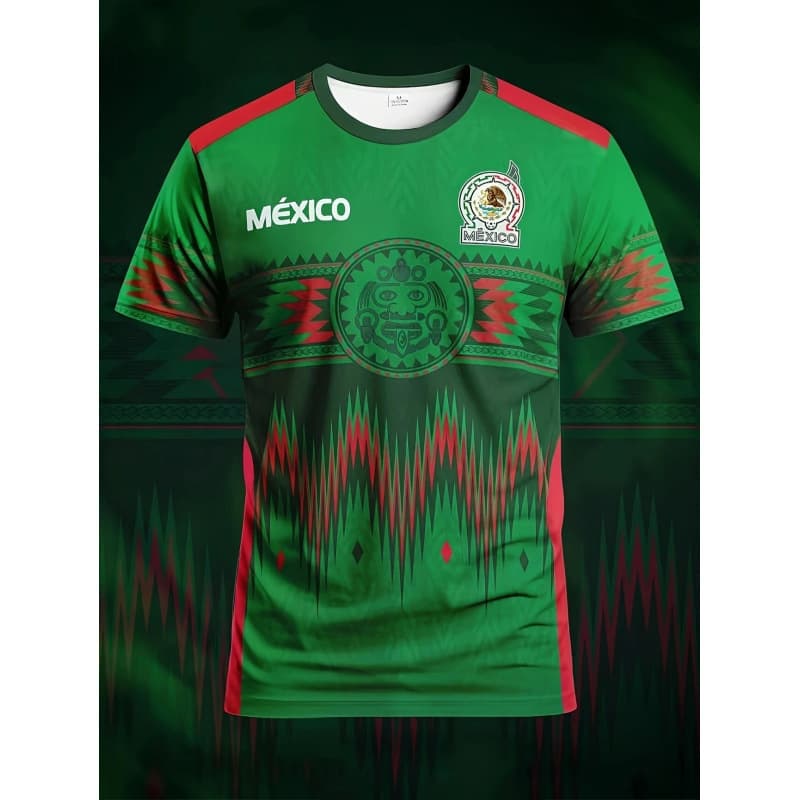 2026 Mexico Soccer Jersey & Crew Neck Short Sleeve Comfortable Top & Suitable for Matches and Various Ball Training