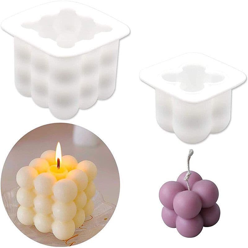 Single Rubik's Cube Candle Mold DIY Candle Mini Rubik's Cube Silicone Mold Round Small Rubik's Cube Candle