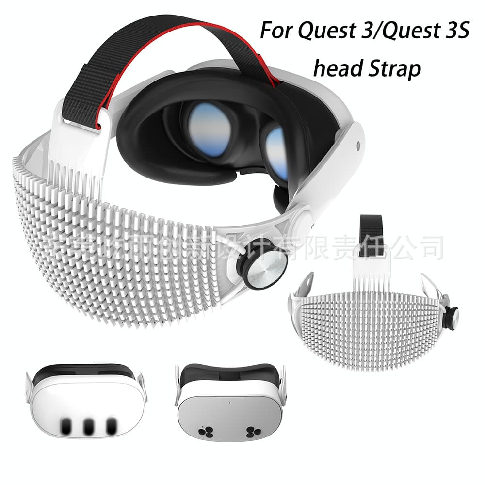 New Meta Quest 3 / Quest 3S Breathable Soft Head Strap Adjustable VR Head Mount Lightweight No Pressure on Face